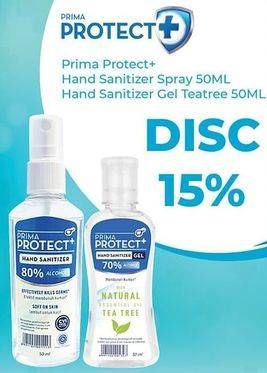 Promo Harga Prima Protect Plus Hand Sanitizer 50 ml - Hypermart