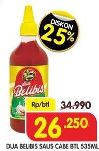 Promo Harga DUA BELIBIS Saus Cabe 535 ml - Superindo