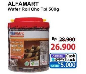 Promo Harga Alfamart Wafer Roll Cokelat 500 gr - Alfamart