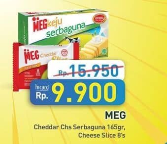Promo Harga Meg Keju Sebaguna/Cheddar Slice  - Hypermart