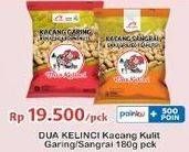 Promo Harga DUA KELINCI Kacang Garing Original, Sangrai 180 gr - Indomaret