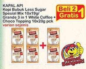 Promo Harga Less Sugar / Grande White Coffee 10s  - Indomaret