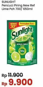 Promo Harga Sunlight Pencuci Piring Jeruk Nipis 100 650 ml - Indomaret