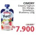 Promo Harga Cimory Squeeze Yogurt Original, Mango Sticky Rice, Strawberry, Blueberry 120 gr - Alfamidi