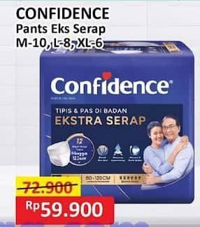 Promo Harga Confidence Adult Pants Slim & Fit Extra Absorb M10, L8, XL6 6 pcs - Alfamart