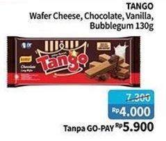 Promo Harga TANGO Long Wafer Cheese, Chocolate, Vanilla Milk, Bubblegum 130 gr - Alfamidi