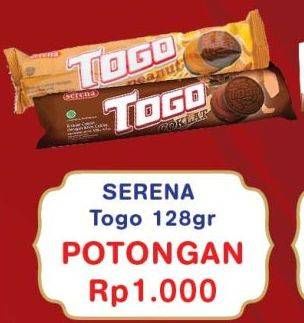 Promo Harga Serena Togo Biskuit Cokelat 128 gr - Hypermart