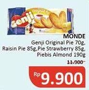MONDE Genji Pie Original, Raisin, Strawberry/ Piebis Almond