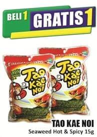 Promo Harga Tao Kae Noi Crispy Seaweed Hot Spicy 15 gr - Hari Hari