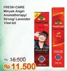 Promo Harga FRESH CARE Minyak Angin Aromatherapy Hot Strong, Lavender 10 ml - Indomaret