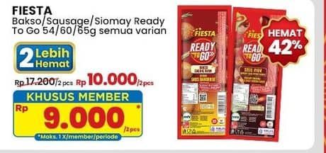 Promo Harga Fiesta Ready To Go All Variants 54 gr - Indomaret