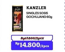 Promo Harga Kanzler Sosis Single Gochujang 60 gr - Indomaret