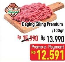 Promo Harga Daging Giling Sapi Premium per 100 gr - Hypermart