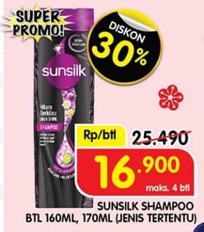 Promo Harga Sunsilk Shampoo 160 ml - Superindo