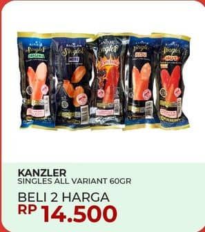 Promo Harga Kanzler Sosis Single All Variants 60 gr - Yogya
