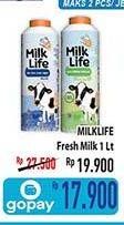 Promo Harga MILK LIFE Fresh Milk 1000 ml - Hypermart