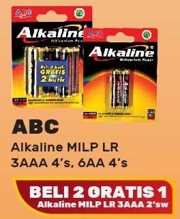 Promo Harga ABC Battery Alkaline LR03/AAA, LR6/AA  - Yogya