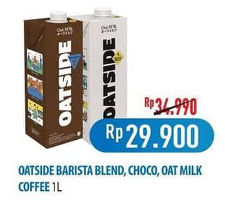 Promo Harga Oatside UHT Milk Barista Blend, Chocolate, Coffee 1000 ml - Hypermart