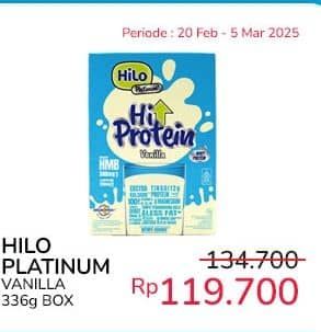 Promo Harga Hilo Platinum Vanilla 336 gr - Indomaret