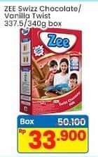 Promo Harga ZEE Susu Bubuk Swizz Chocolate, Vanilla Twist 350 gr - Indomaret