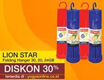 Promo Harga LION STAR Folding Hanger  - Yogya