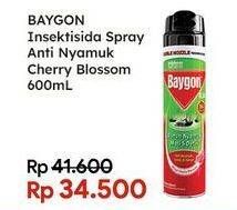 Promo Harga BAYGON Insektisida Spray Cherry Blossom 600 ml - Indomaret