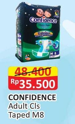 Promo Harga Confidence Adult Diapers Classic Night M8  - Alfamart