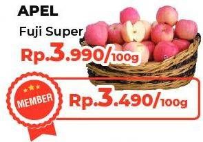 Promo Harga Apel Fuji Super per 100 gr - Yogya