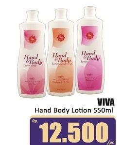 Promo Harga Viva Hand Body Lotion 550 ml - Hari Hari