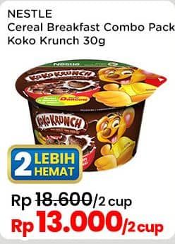 Promo Harga Nestle Koko Krunch Cereal Breakfast Combo Pack 30 gr - Indomaret