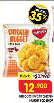 Promo Harga BELFOODS Nugget Chicken Nugget 250 gr - Superindo