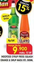 Promo Harga Freiss Syrup Squash Orange 500 ml - Superindo