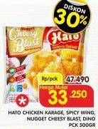 HATO Chicken Karage, Spicy Wing, Nugget Cheesy Blast, Dino 500 g