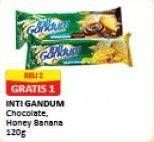 Promo Harga INDOFOOD Biskuit Inti Gandum Cokelat, Honey Banana per 2 pouch 120 gr - Alfamart
