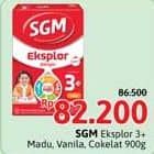 Promo Harga SGM Eksplor 3+ Susu Pertumbuhan Madu, Vanila, Coklat 900 gr - Alfamidi