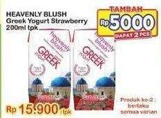 Promo Harga Heavenly Blush Greek Yoghurt Strawberry 200 ml - Indomaret