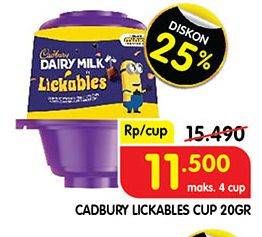 Promo Harga Cadbury Lickables 20 gr - Superindo
