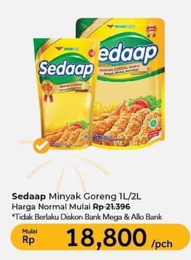 Promo Harga Sedaap Minyak Goreng 1000 ml - Carrefour