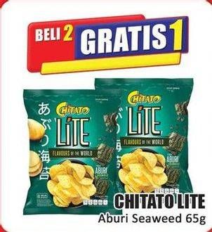 Promo Harga Chitato Lite Snack Potato Chips Aburi Seaweed 65 gr - Hari Hari