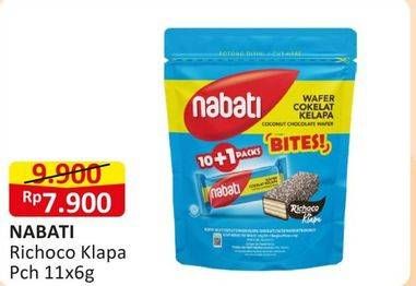 Promo Harga Nabati Bites Cokelat Kelapa 66 gr - Alfamart