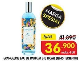 Promo Harga EVANGELINE Eau De Parfume 100 ml - Superindo