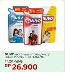 Promo Harga Nuvo Body Wash Total Protect, Mild Protect, Fresh Protect 825 ml - Yogya
