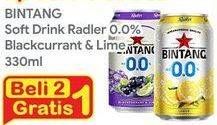 Promo Harga BINTANG Radler Zero Blackcurrant Lime 330 ml - Indomaret