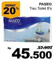 Promo Harga PASEO Toilet Tissue 8 roll - Giant