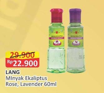 Promo Harga CAP LANG Minyak Ekaliptus Aromatherapy Rose, Lavender 60 ml - Alfamart