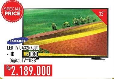 Promo Harga SAMSUNG UA32N4001 | HD LED TV 32"  - Hypermart