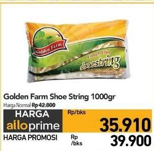 Promo Harga Golden Farm French Fries Shoestring 1000 gr - Carrefour