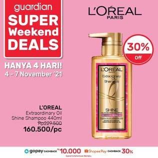 Promo Harga LOREAL Extraordinary Oil Premium Shampoo Shine 440 ml - Guardian