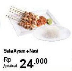 Promo Harga Paket Sate Ayam + Nasi  - Carrefour