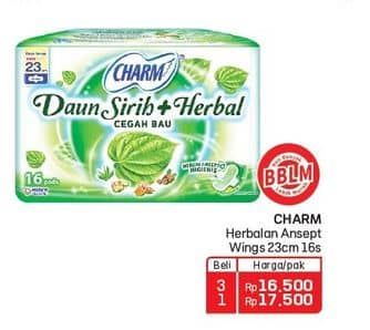 Promo Harga Charm Daun Sirih + Herbal Wing 23cm 16 pcs - Lotte Grosir